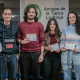 Ganadores del concurso y dos de los jueces