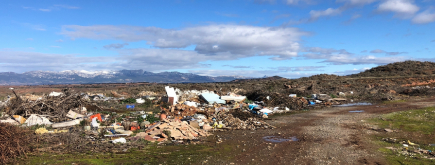 Escombrera en Nájera